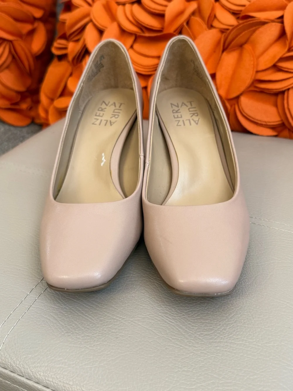 ❣️🆕Naturalizer Women's Warner Pumps Barely Nude Faux Leather❣️